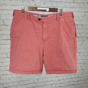 Orvis Muted Pink 100% Cotton Flat Front Chino Shorts Size 38 (38x8.5)